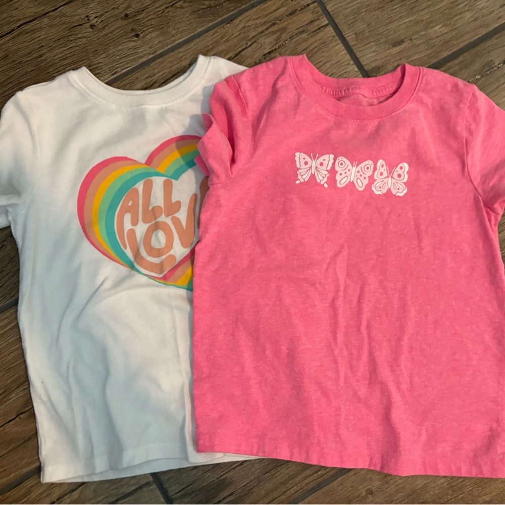 Toddler Girls Cat & Jack Shirts Set of 2